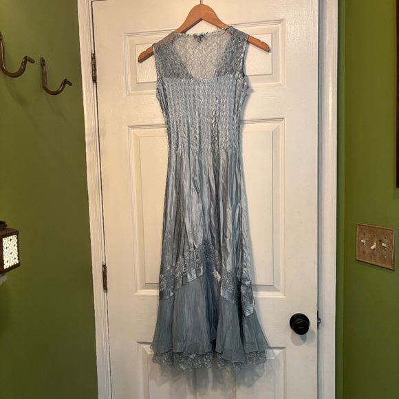 Light Blue Komarov Dress and Cardigan Set - Picture 15 of 15